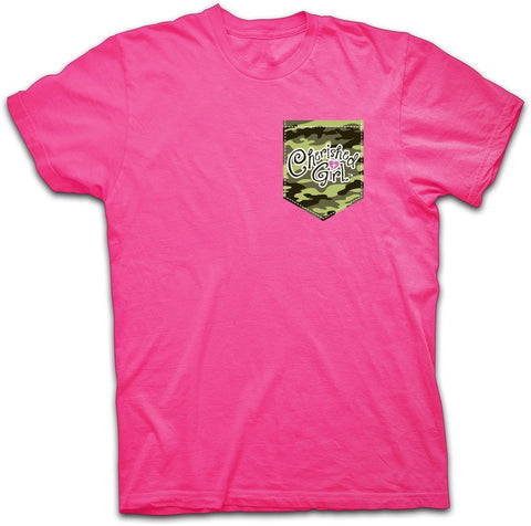 Christian Girls T-Shirt - Camo and Pearls - Lift Your Cross