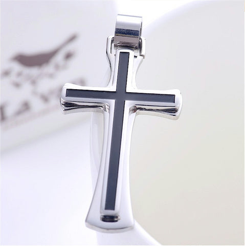316l Stainless Steel Cross Necklace Pendant for men and women - LYC