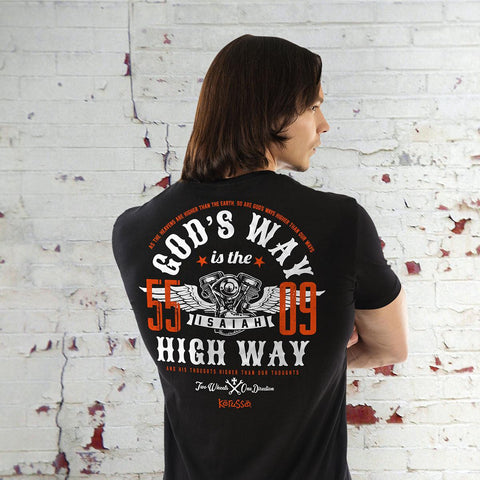 Christian T Shirt God's Way is the Highway
