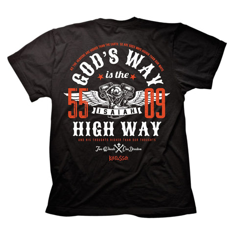 Christian T Shirt God's Way is the Highway