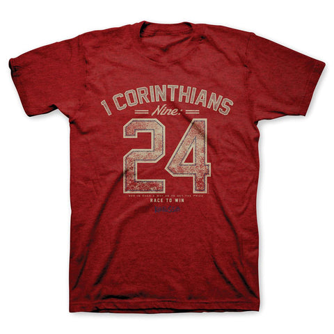 1 Corinthians 9:24 Christian T-Shirt - Lift Your Cross