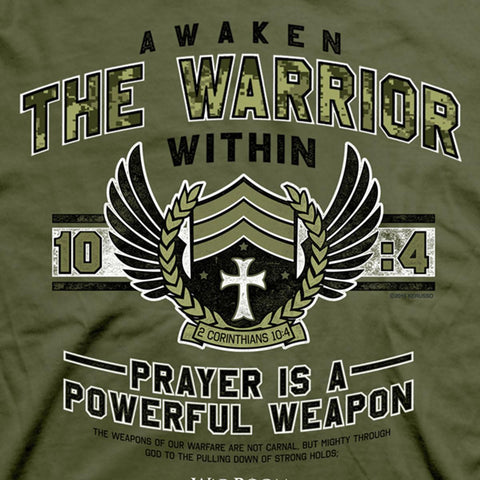 Christian T Shirt Awaken The Warrior Within