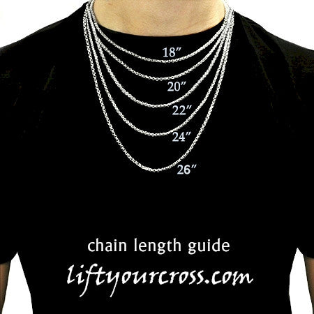Stainless Steel Cross Men's Pendants Necklace - Silver and Black - LYC 231