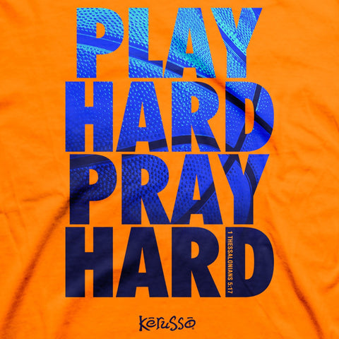 Christian T-Shirt - Play Hard Pray Hard
